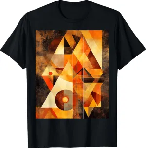 Abstract Geometric Shapes Art Modern T-Shirt