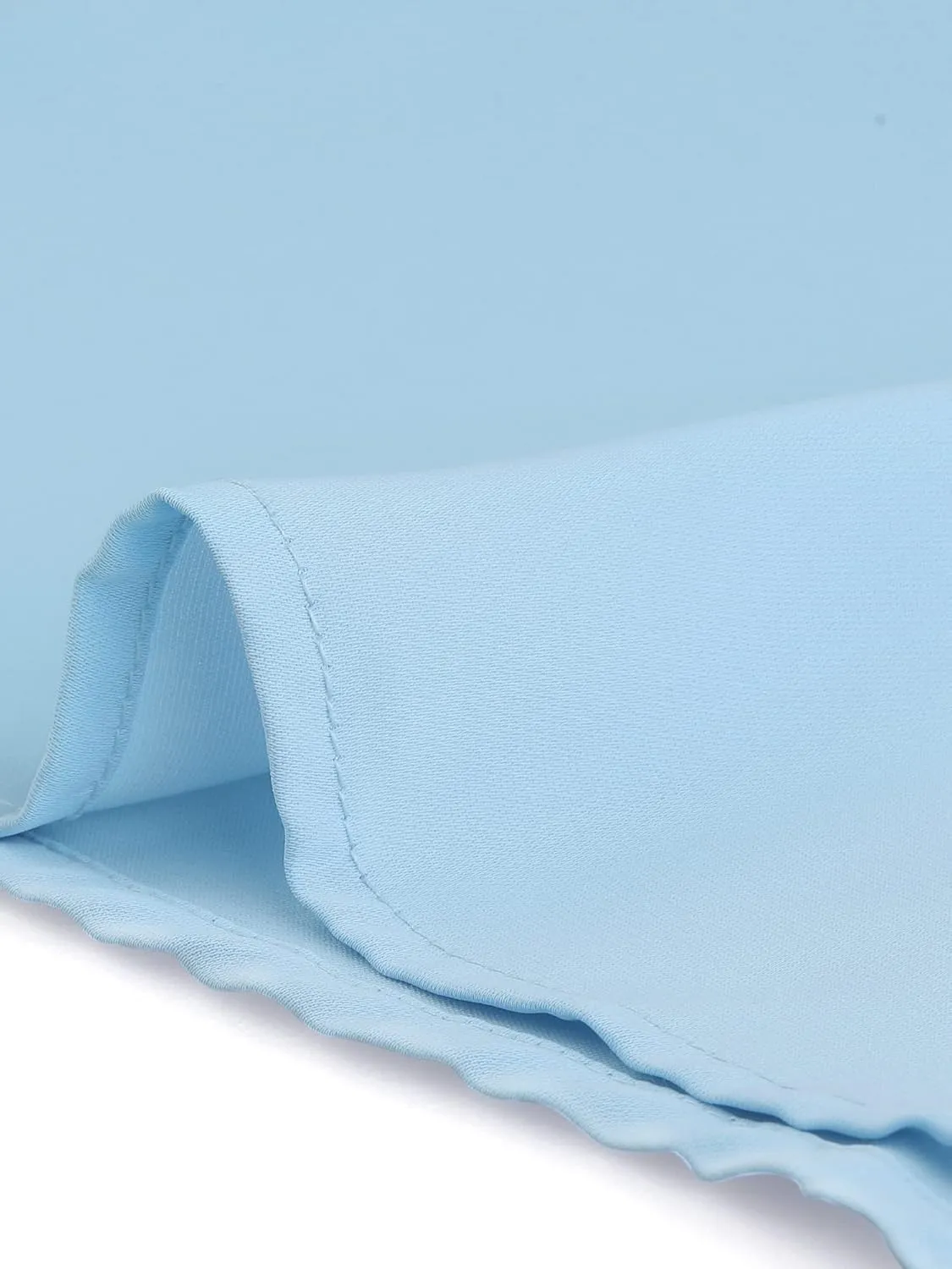 Allegra K Women's Bow Tie Neck Blouse Sheer 3/4 Sleeve Chiffon Tops