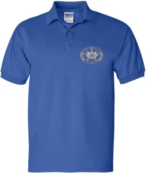 ALLNTRENDS Men's Polo T Shirt U.S Marshals Embroidered USA Service Shirt