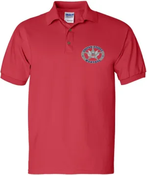 ALLNTRENDS Men's Polo T Shirt U.S Marshals Embroidered USA Service Shirt