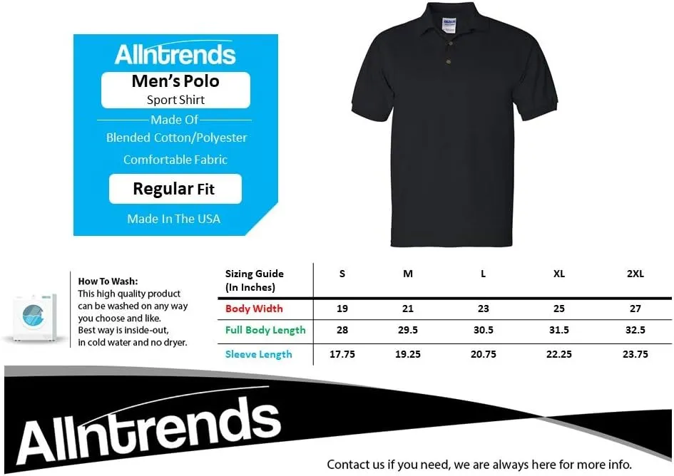 ALLNTRENDS Men's Polo T Shirt U.S Marshals Embroidered USA Service Shirt