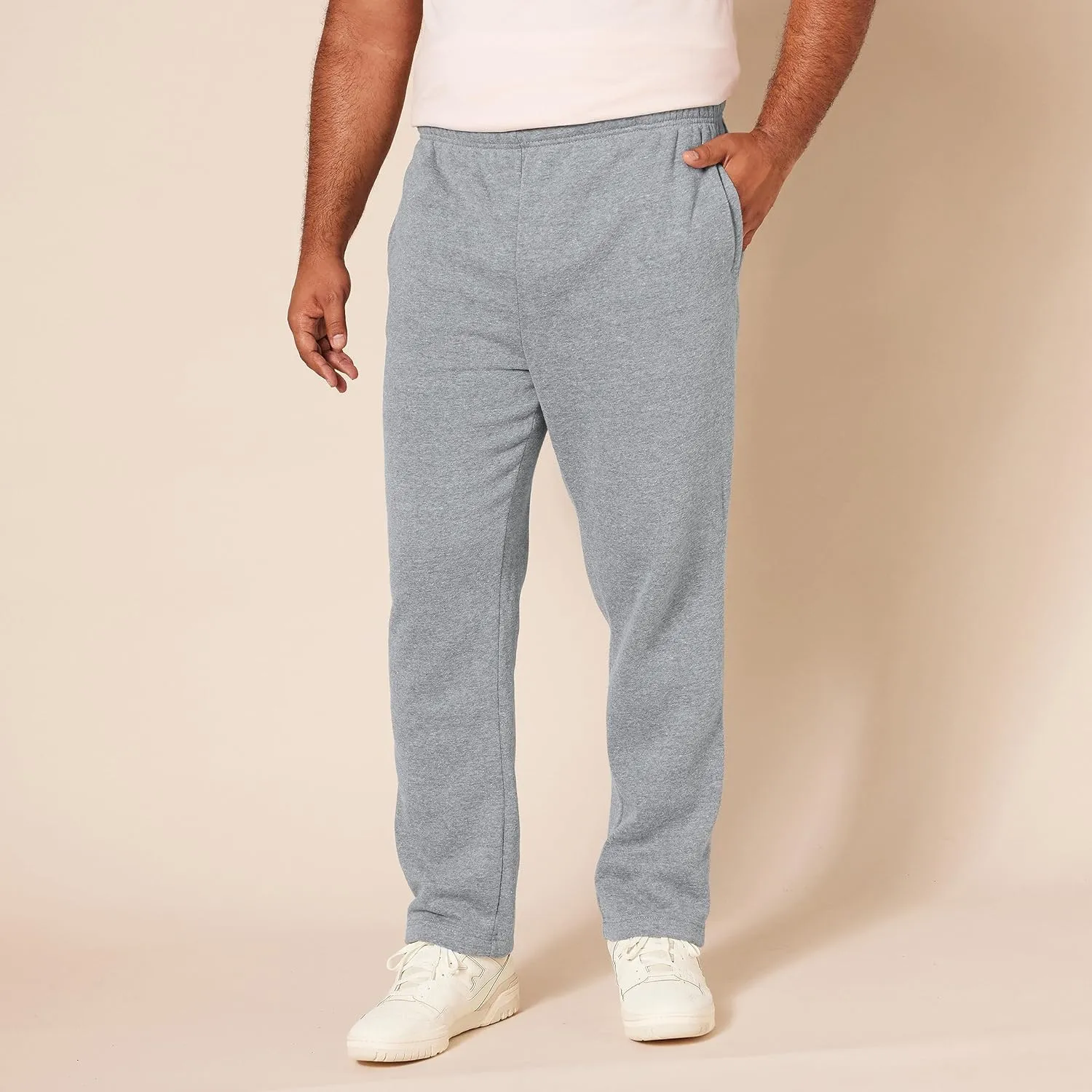 Amazon Essentials Men's Fleece Open Bottom Sweatpant (Available in Big & Tall)