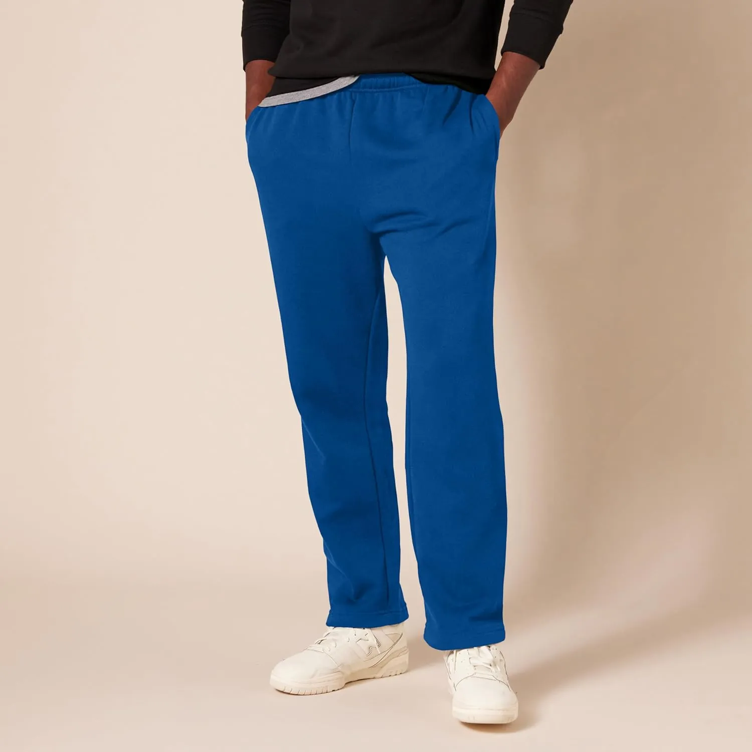 Amazon Essentials Men's Fleece Open Bottom Sweatpant (Available in Big & Tall)