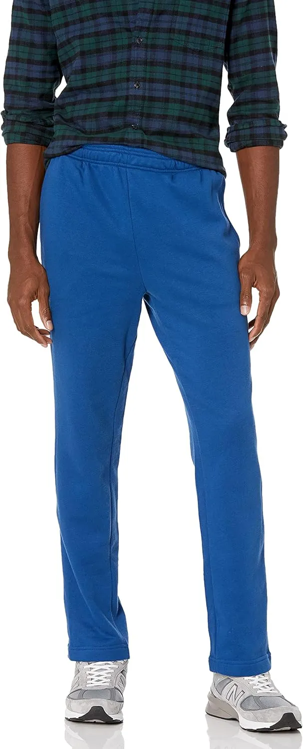 Amazon Essentials Men's Fleece Open Bottom Sweatpant (Available in Big & Tall)