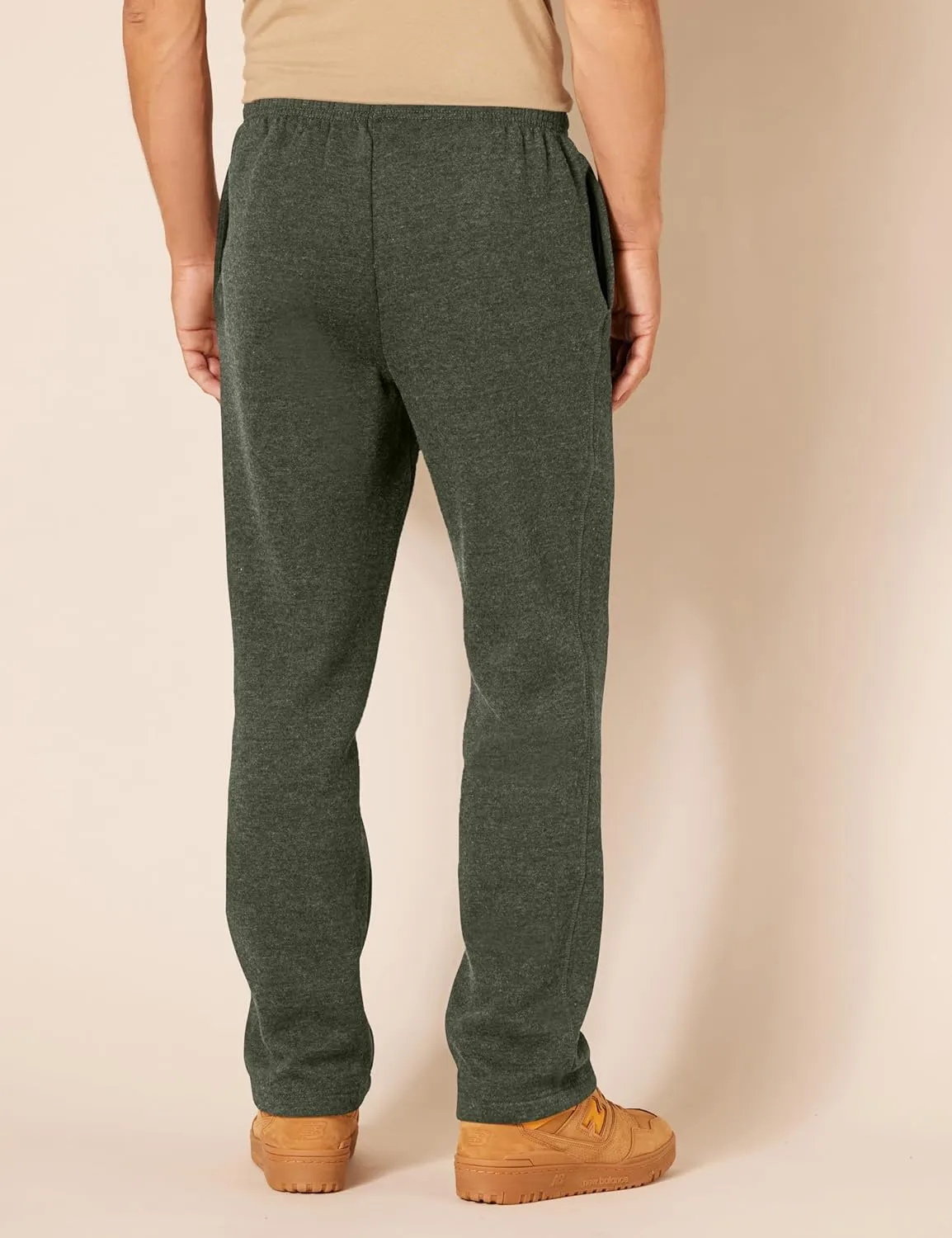 Amazon Essentials Men's Fleece Open Bottom Sweatpant (Available in Big & Tall)