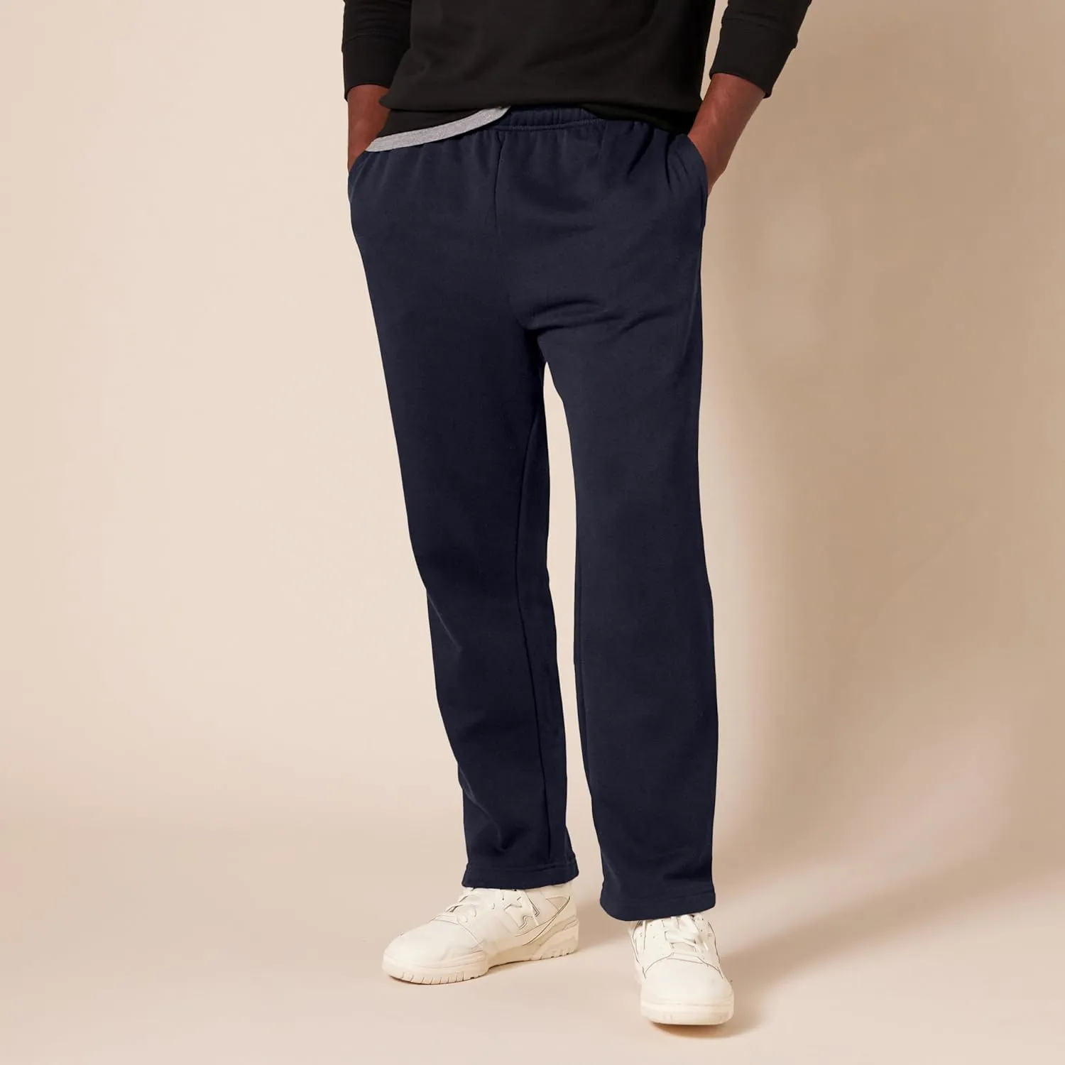 Amazon Essentials Men's Fleece Open Bottom Sweatpant (Available in Big & Tall)