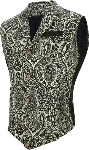 American Trends Men's Suit Vest Victorian Suit Steampunk Gothic Waistcoat V-Neck Business Dress Formal Vest Wedding Party