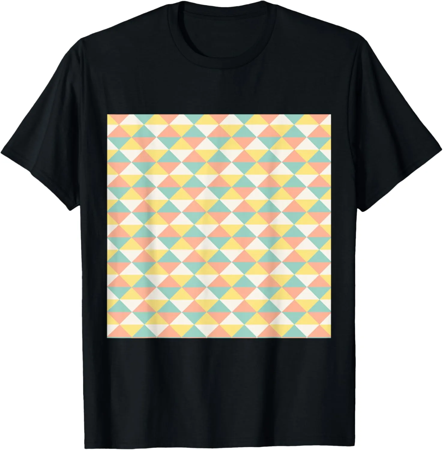Colorful Modern Abstract Geometric Pattern T-Shirt