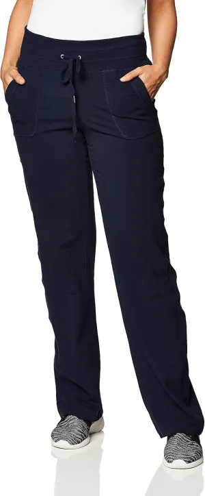 Danskin Women's Straight Leg Drawcord Athletic Pants