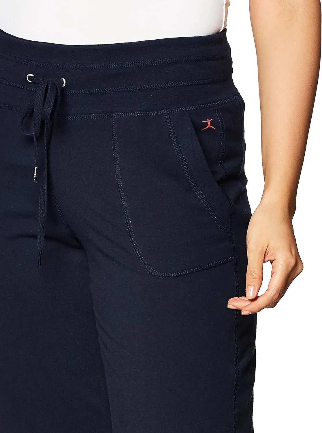 Danskin Women's Straight Leg Drawcord Athletic Pants