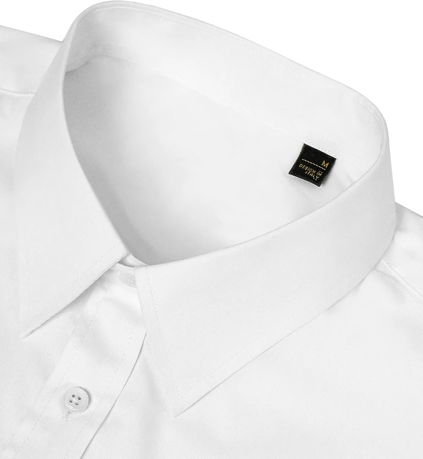 DEMEANOR Cotton Mens Dress Shirts Short Sleeve Button Down Shirts Formal Summer Dress Shirt Casual Button Up Shirts Men