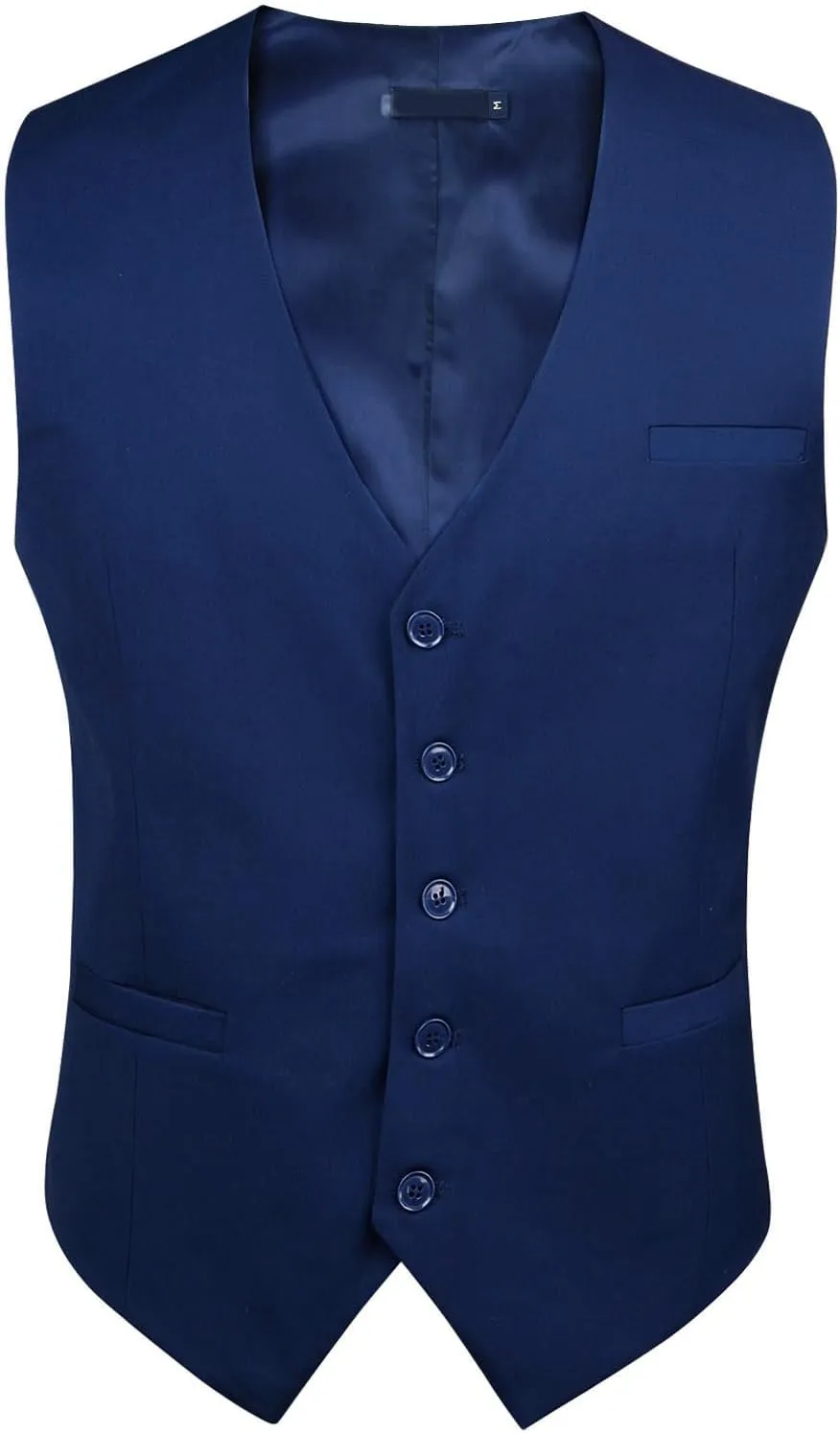 Enlision Men's Suit Vest Business Formal Dress Waistcoat Solid Color Vest for Suit or Tuxedo