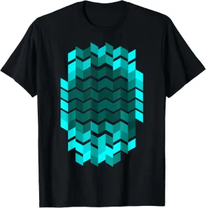 Geometric Pattern Geometry Abstract Retro Arcs Modern Art T-Shirt