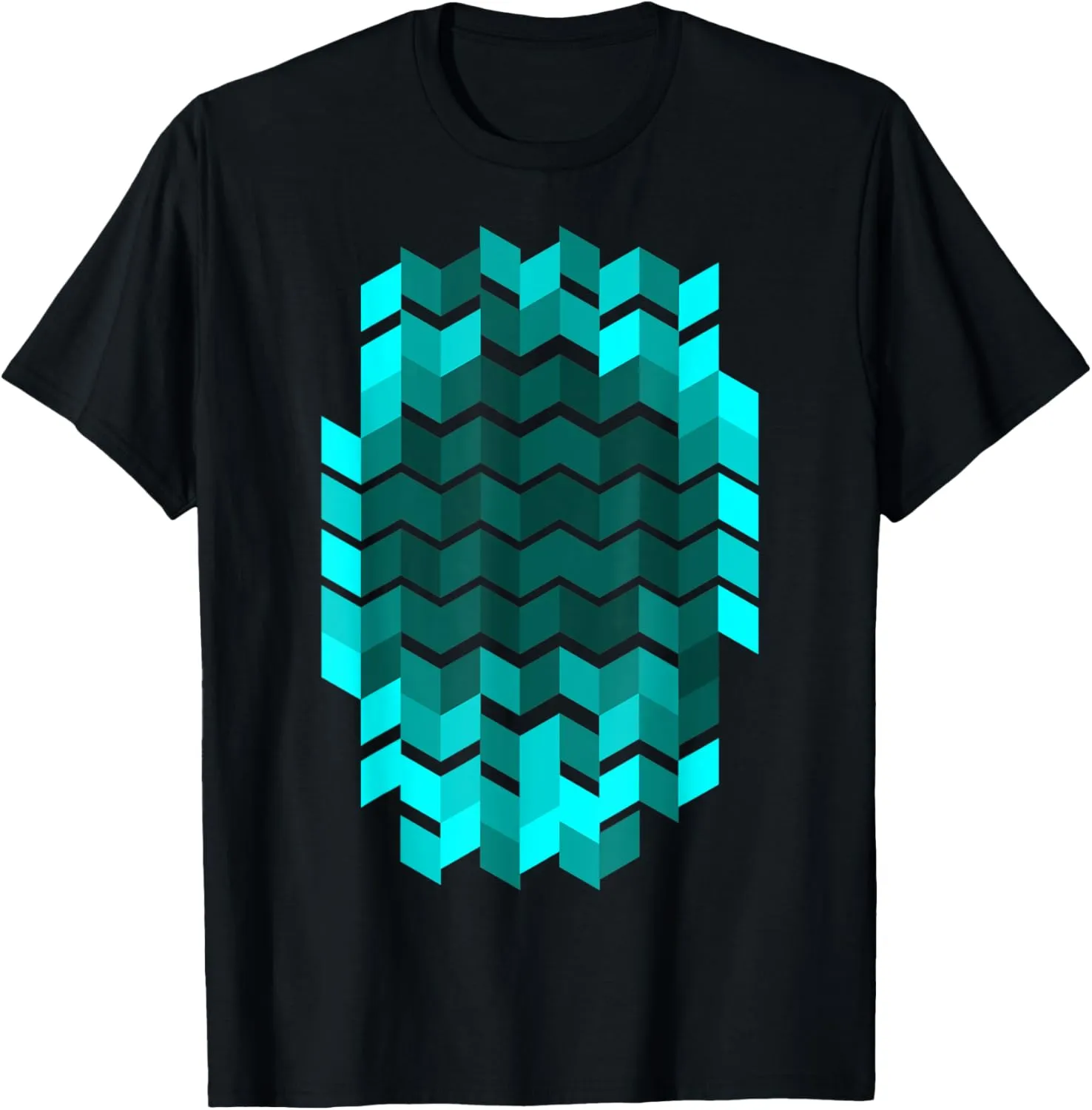 Geometric Pattern Geometry Abstract Retro Arcs Modern Art T-Shirt