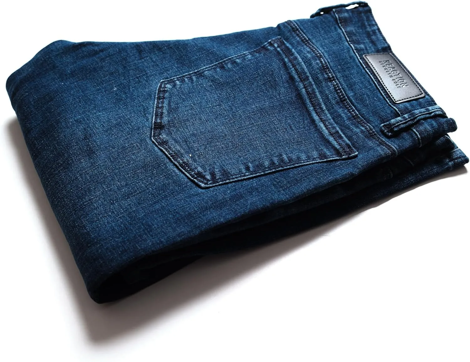 Kenneth Cole REACTION Slim Fit Jeans for Men, 2-Way Stretch Jeans Slim Fit 5-Pocket, Stretch Denim Pants for Men