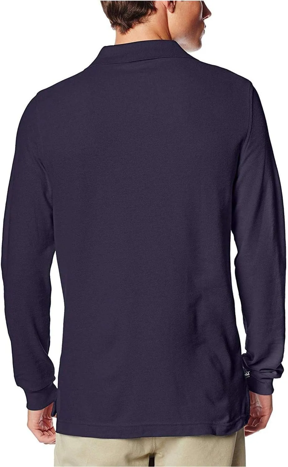 Lee Uniforms Men's Modern Fit Long Sleeve Polo
