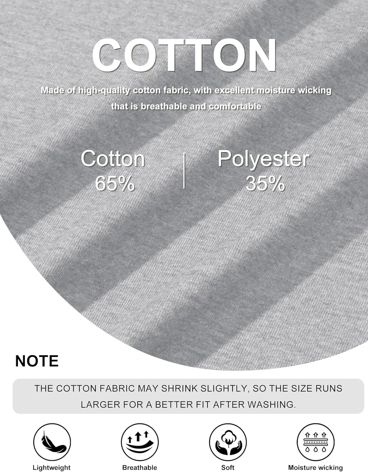 MAGCOMSEN Men's Long Sleeve Shirt with Pocket Cotton Crew Neck Shirts Casual Lightweight T-Shirt