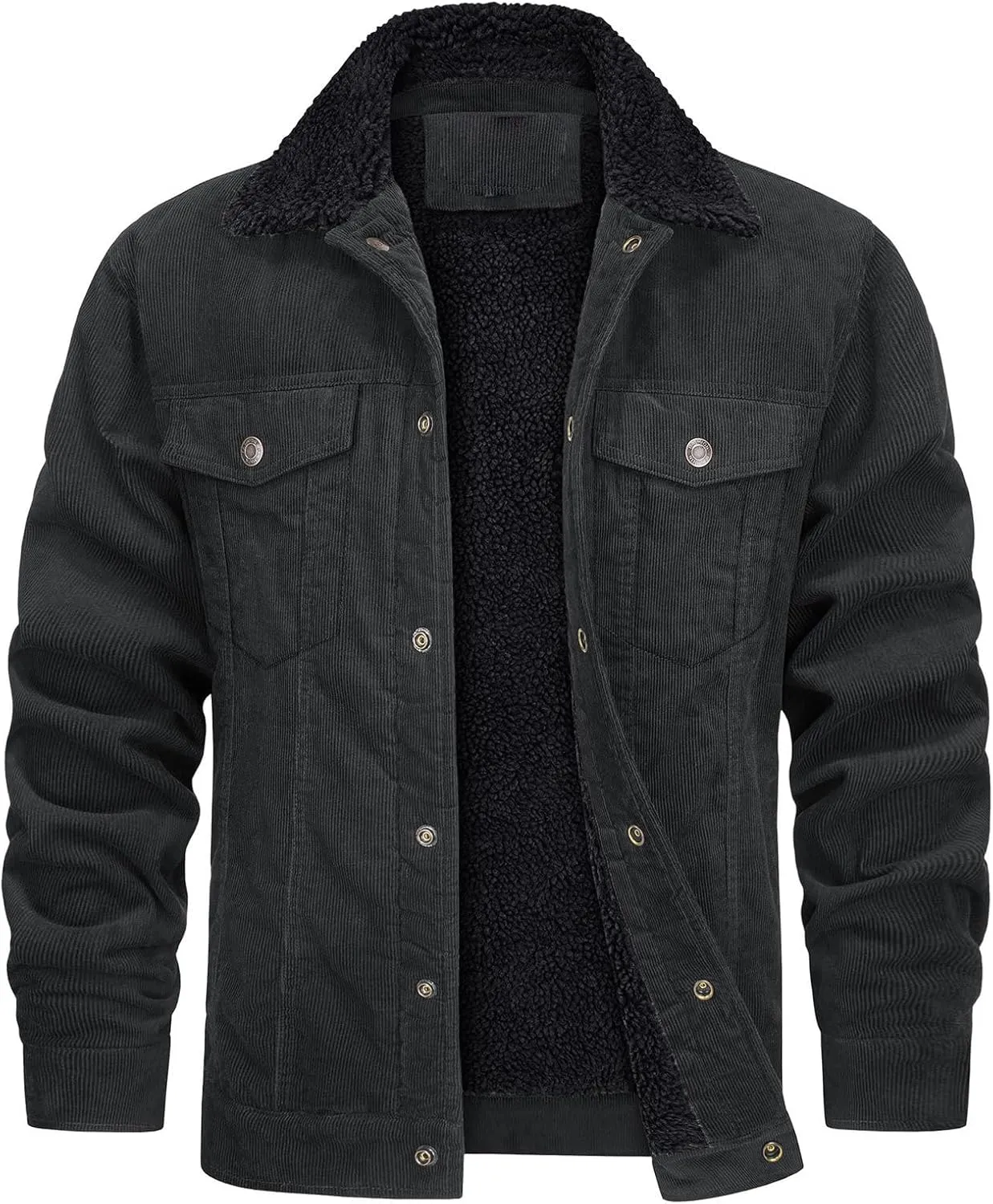 Men 2023 Winter Jean Jackets Warm Sherpa Fleeve Lined Denim Jacket Stylsh Retro Windbreaker Jean Coats Soft Outwear Overcoat