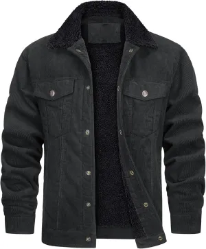 Men 2023 Winter Jean Jackets Warm Sherpa Fleeve Lined Denim Jacket Stylsh Retro Windbreaker Jean Coats Soft Outwear Overcoat
