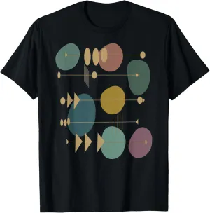 Mid Century Modern Abstract Atomic Art Artsy Artistic Swank T-Shirt