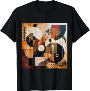 modern abstract pattern art design, Boho Abstract Geometric T-Shirt