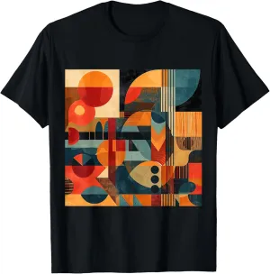 Modern Abstract Pattern Boho Abstract Geometric T-Shirt