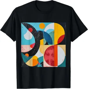 Modern Abstract Pattern Boho Abstract Geometric T-Shirt