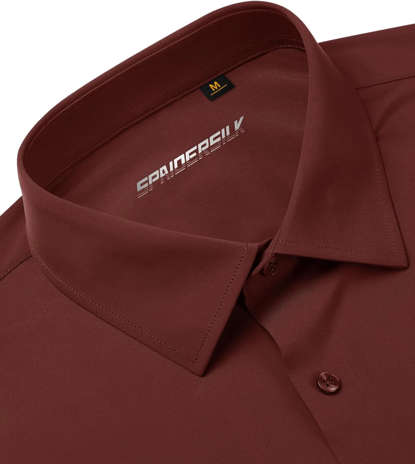 Stretch Mens Dress Shirts Long Sleeve Slim Fit Dress Shirts for Men Muscle Fit Wrinkle Free Button Down Shirt