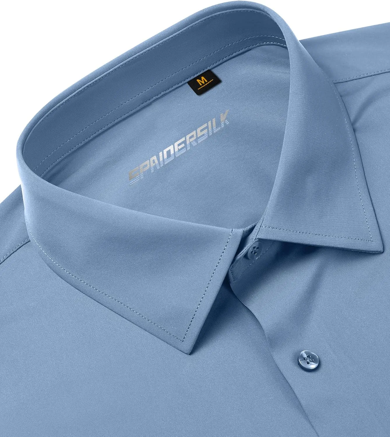 Stretch Mens Dress Shirts Long Sleeve Slim Fit Dress Shirts for Men Muscle Fit Wrinkle Free Button Down Shirt