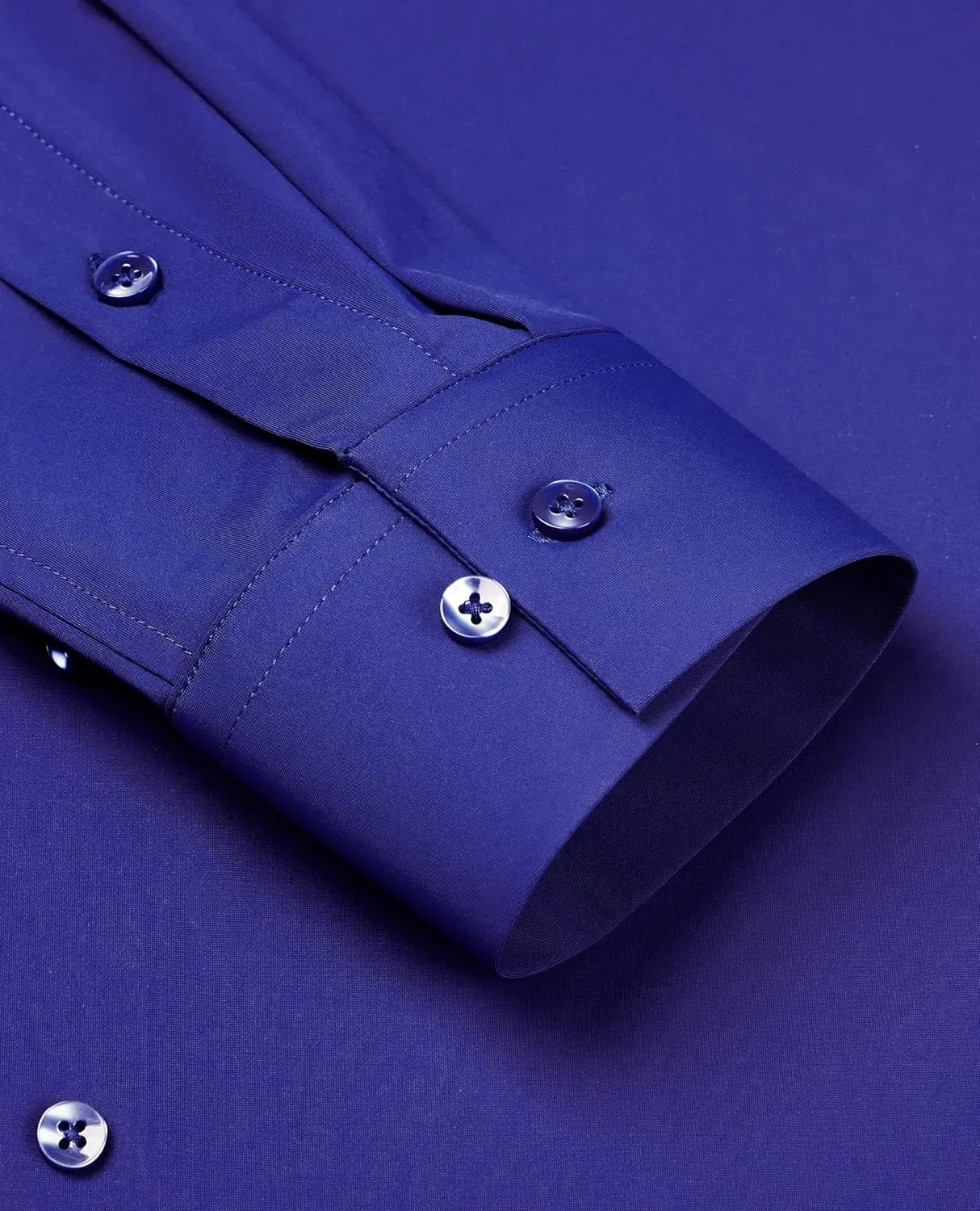 Stretch Mens Dress Shirts Long Sleeve Slim Fit Dress Shirts for Men Muscle Fit Wrinkle Free Button Down Shirt