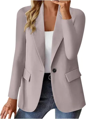 Suit Jackets for Women Business Casual Open Front Blazers Office Work Lightweight Coats Spring Summer Cardigan Suits