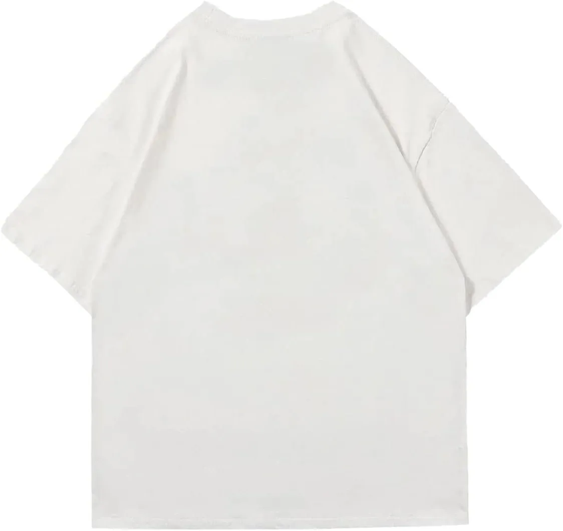 Vamtac Oversized Graphic Tees Vintage Love Balloon Printed Casual Streetwear Tops Summer Cotton T Shirts Y2k Unisex