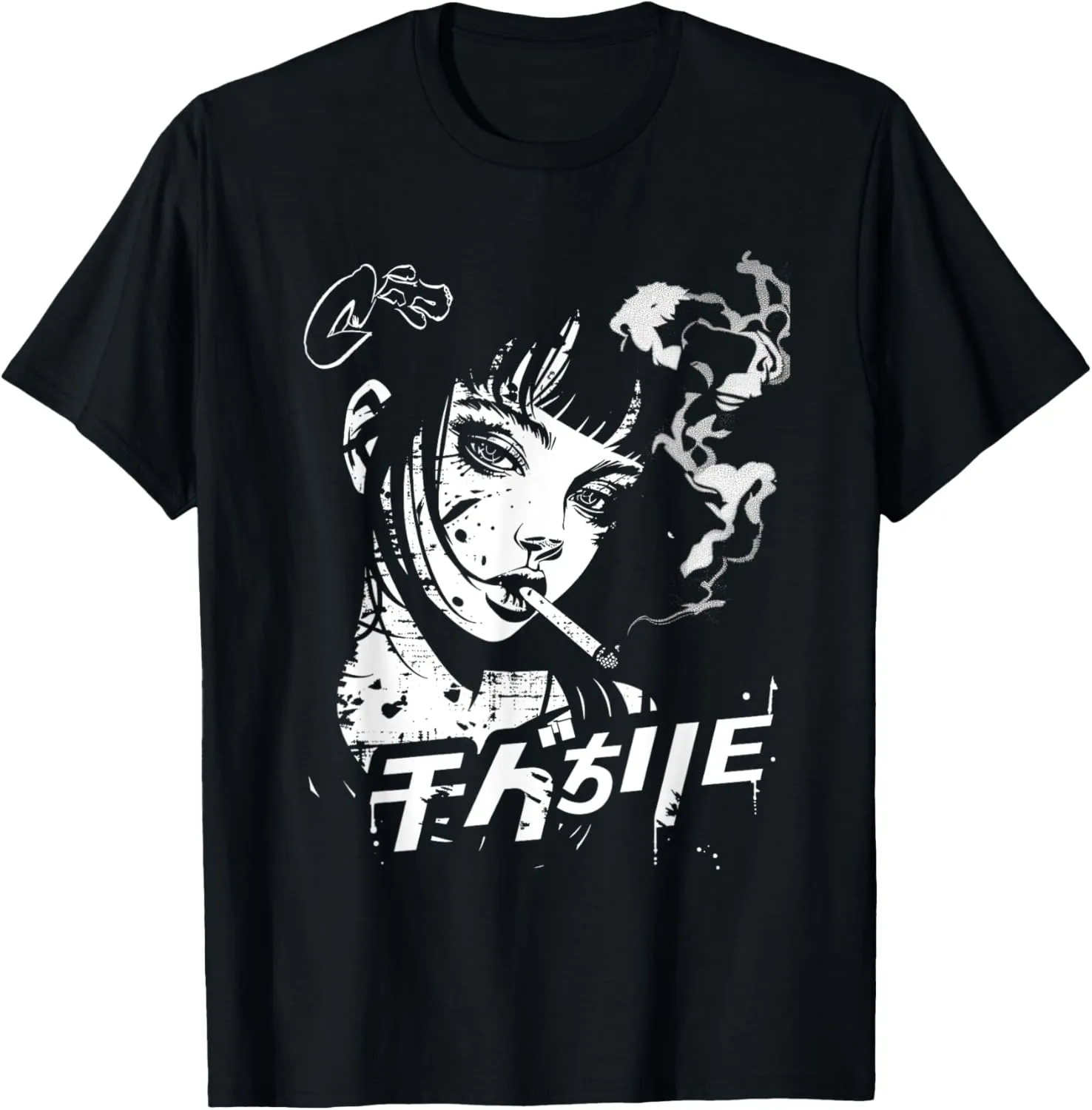 Waifu Anime Horror Girl Aesthetic T-Shirt