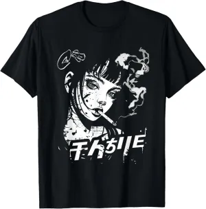 Waifu Anime Horror Girl Aesthetic T-Shirt