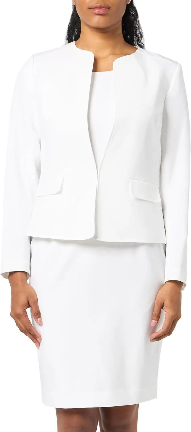 Women's Cardigan-Style Blazer & Sheath Dress