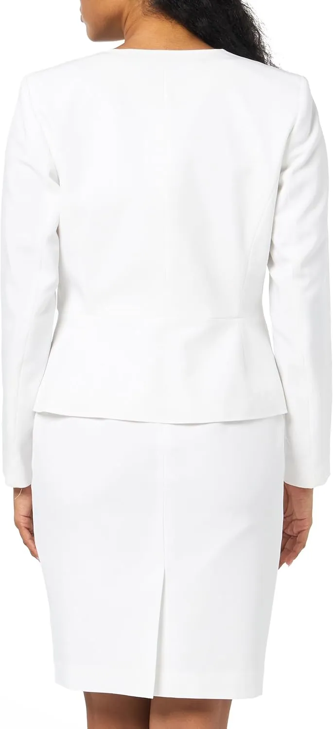 Women's Cardigan-Style Blazer & Sheath Dress