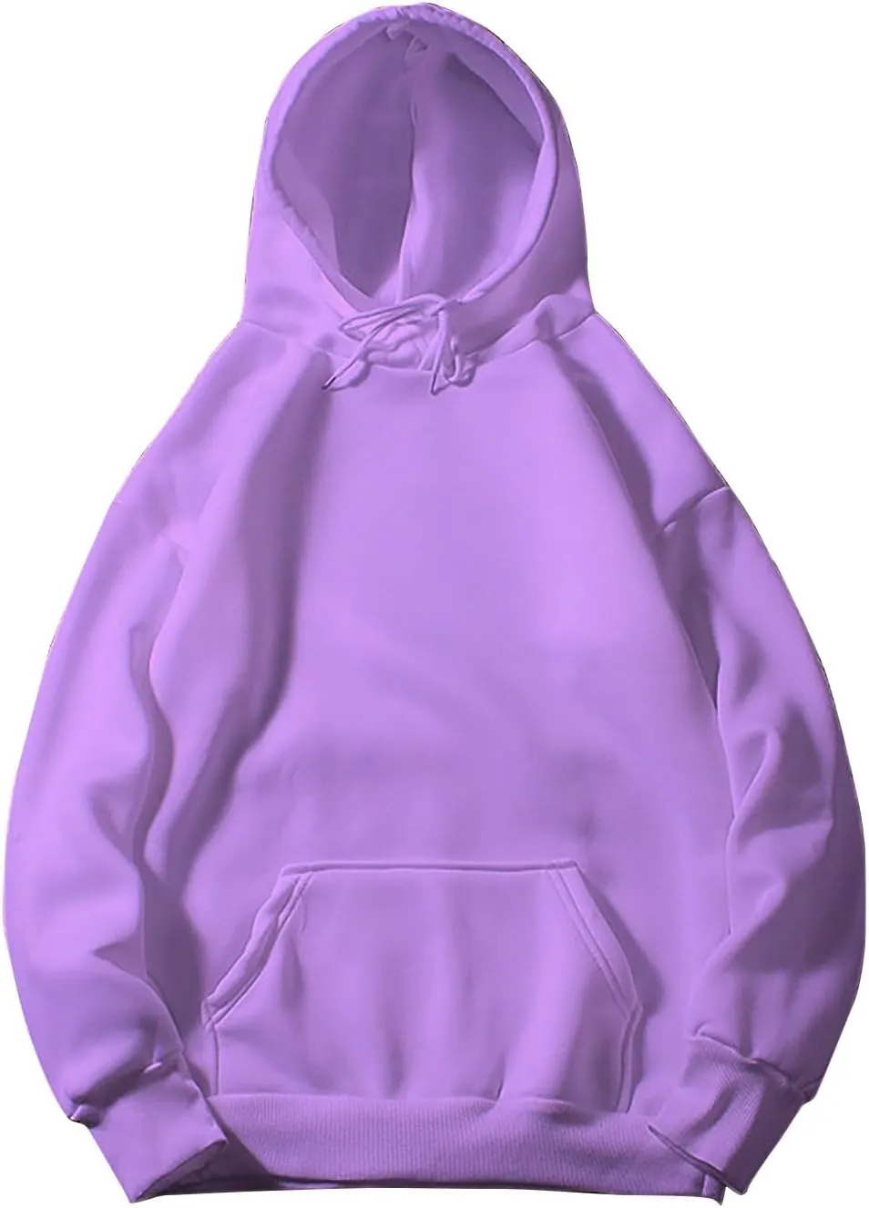 Women's Casual Hoodies Long Sleeve Lightweight Solid Pullover Tops Loose Fall Winter Sweatshirt with Pocket