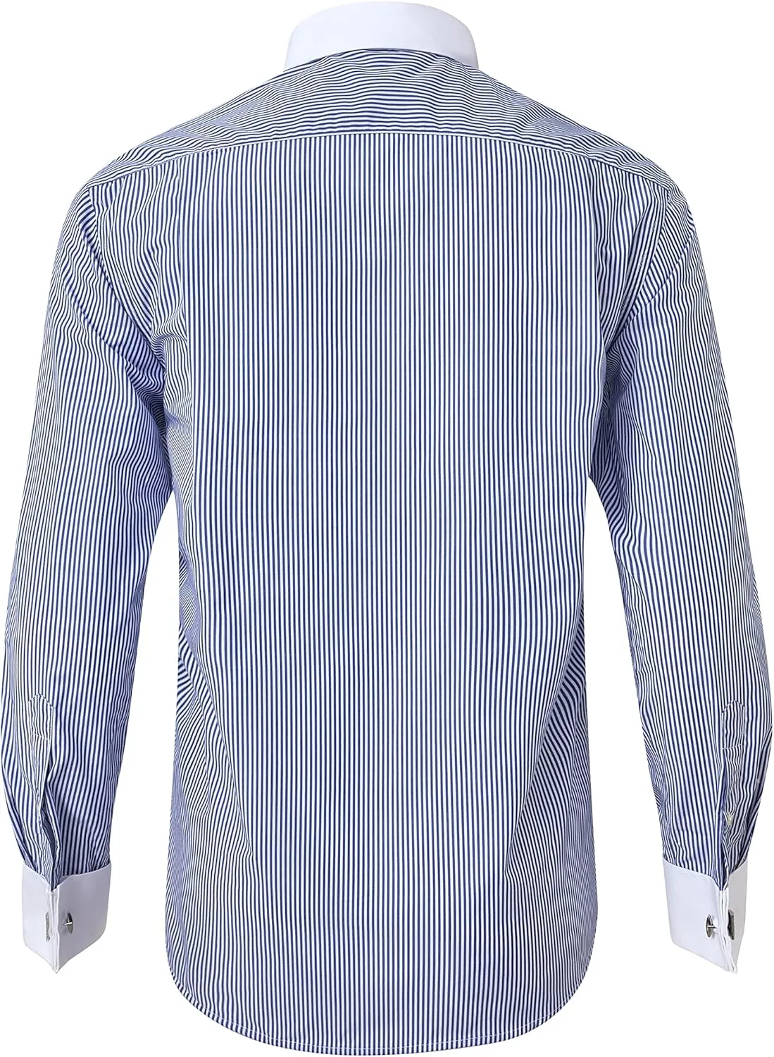 Year In Year Out French Cuff Wrinkle Free Dress Shirt for Men Regular Fit Long Sleeve Wrinkle Resistant Shirt