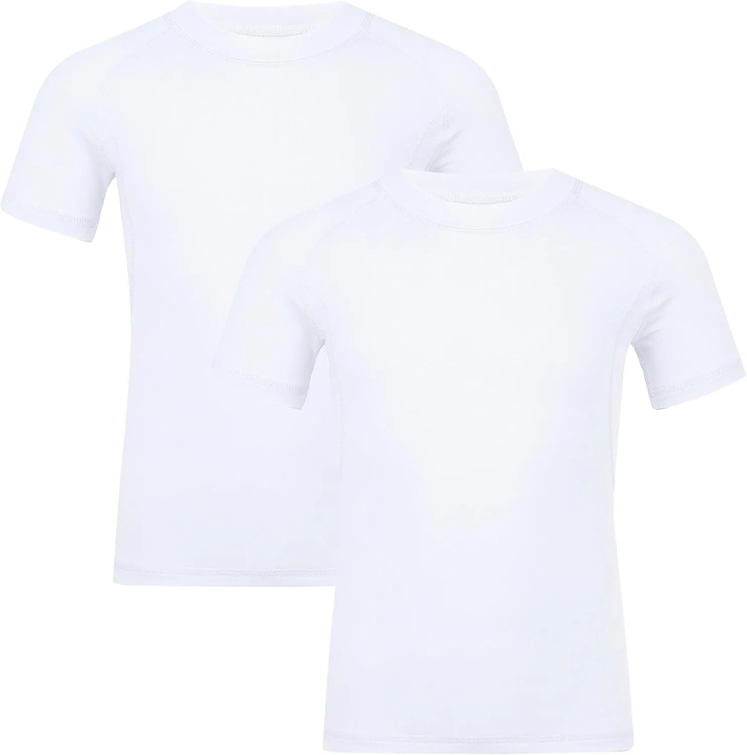 Youth Boys Compression Shirt Short Sleeve Kids Quick Dry Base Layer Undershirt Basketball Athletic T-Shirt