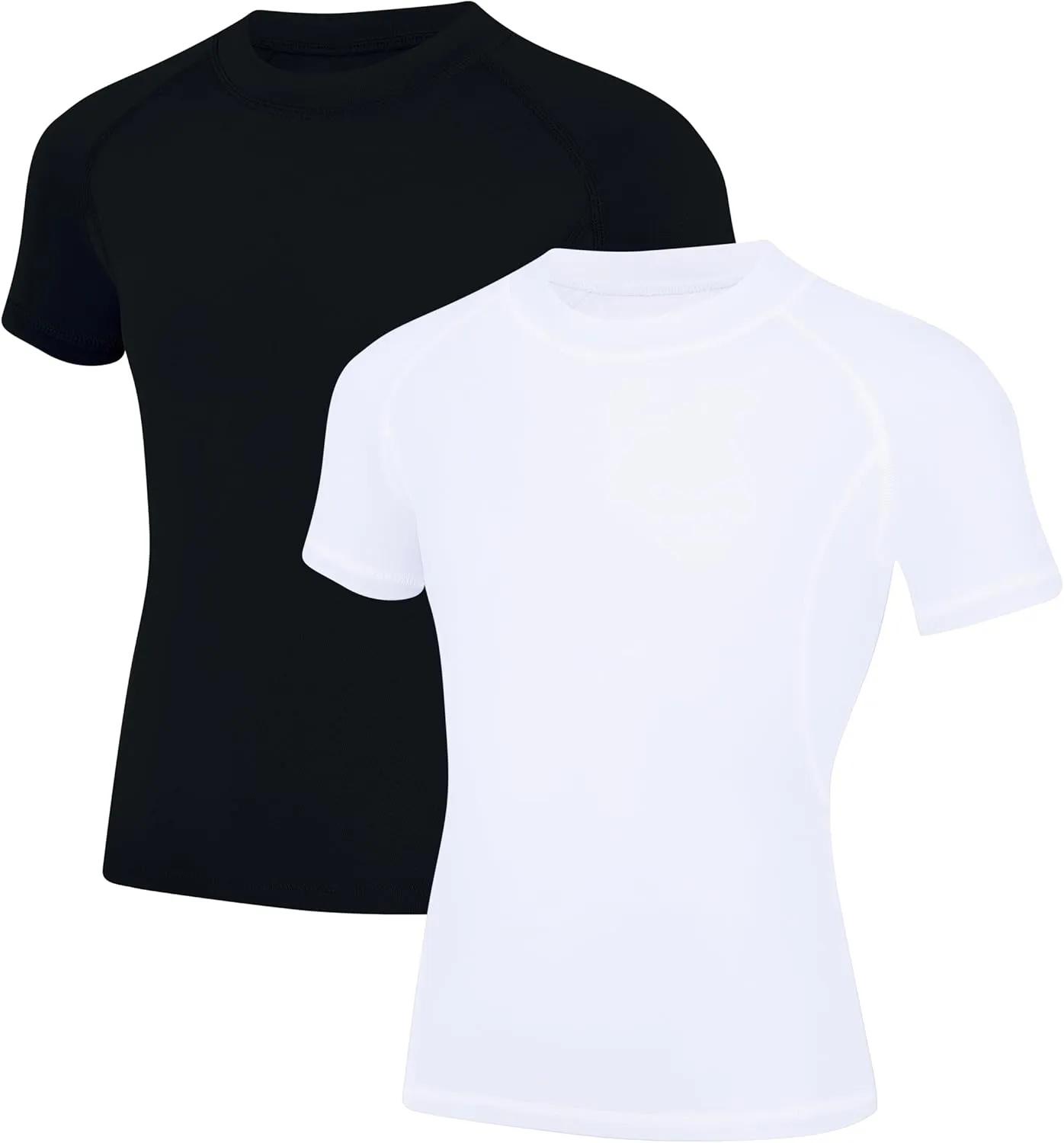 Youth Boys Compression Shirt Short Sleeve Kids Quick Dry Base Layer Undershirt Basketball Athletic T-Shirt