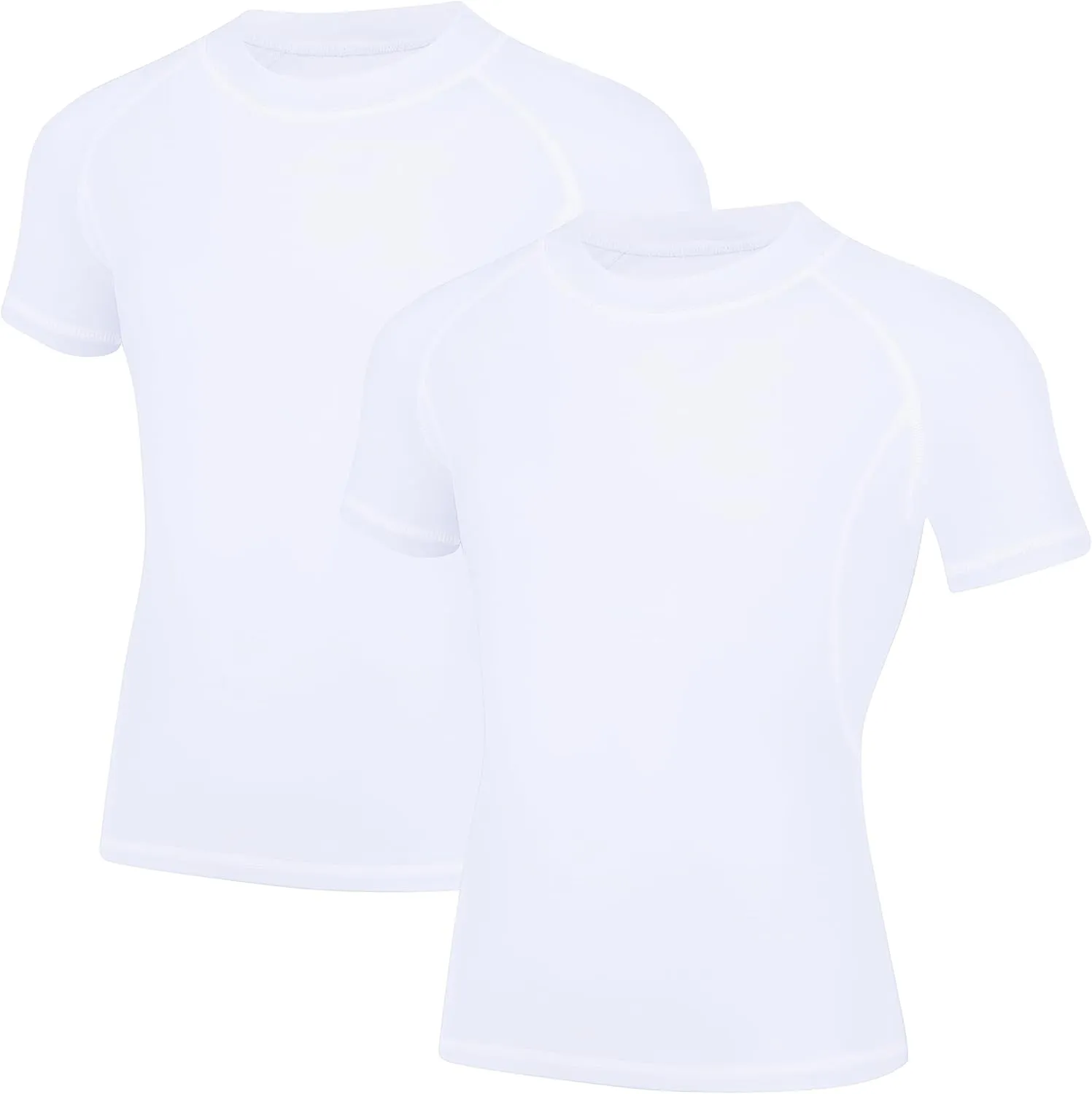 Youth Boys Compression Shirt Short Sleeve Kids Quick Dry Base Layer Undershirt Basketball Athletic T-Shirt