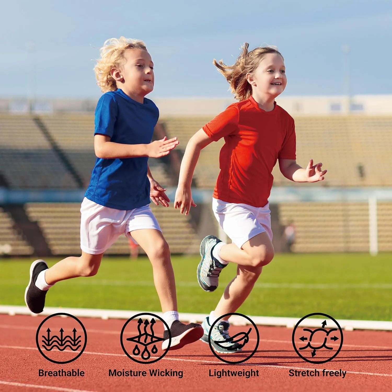 Youth Boys Compression Shirt Short Sleeve Kids Quick Dry Base Layer Undershirt Basketball Athletic T-Shirt